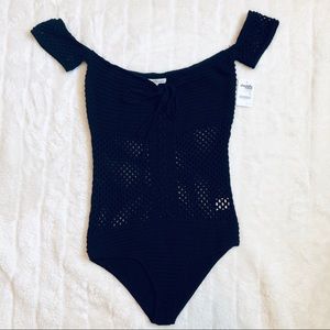 Crochet Black Bodysuit